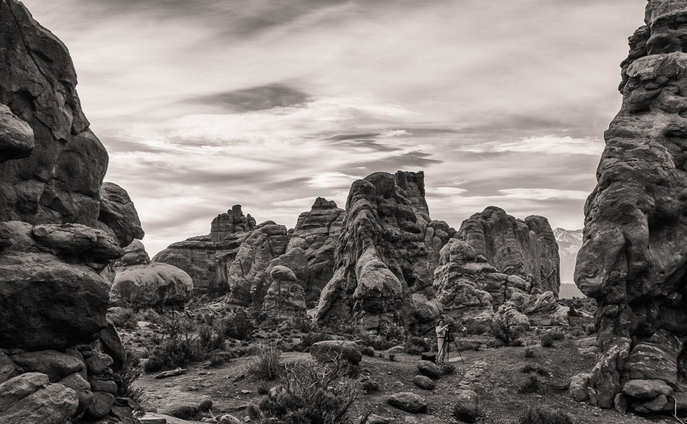 Photographer, Arches National Park, Utah