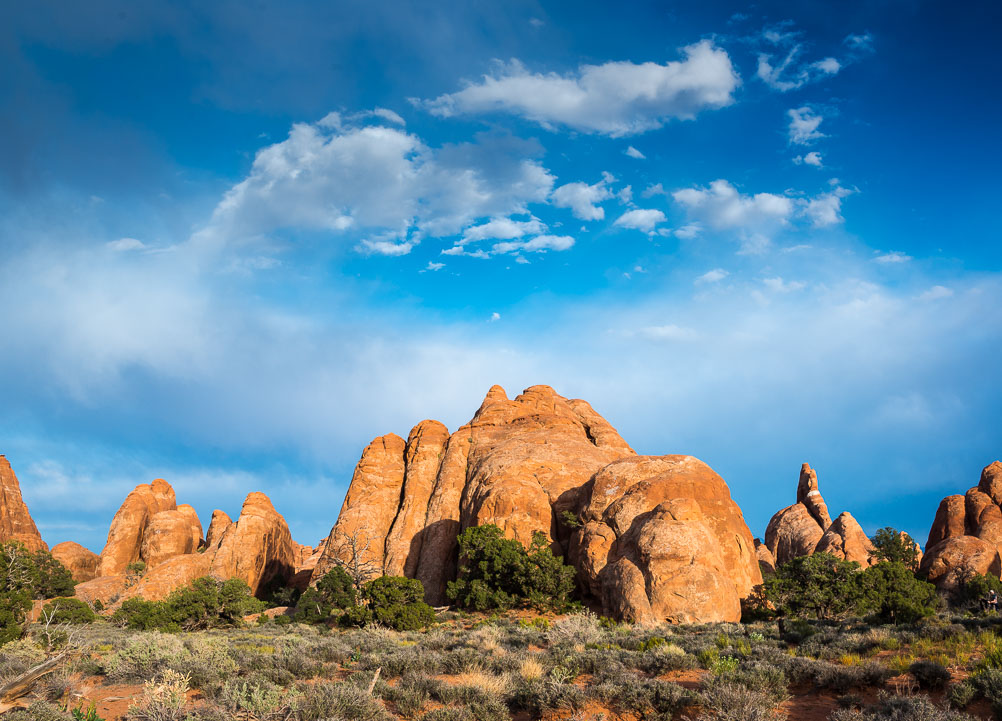 Evening approaches near Skyline Arch