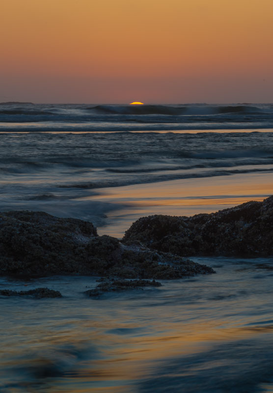 Crests of waves and light. Arcadia Beach