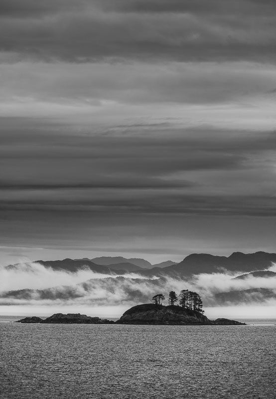 Clearing mist and fog near Port Hardy