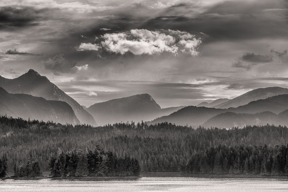 Fine granite mountains near Grenville Channel