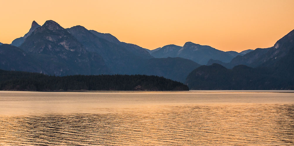 Sunset at Hotham Sound, BC