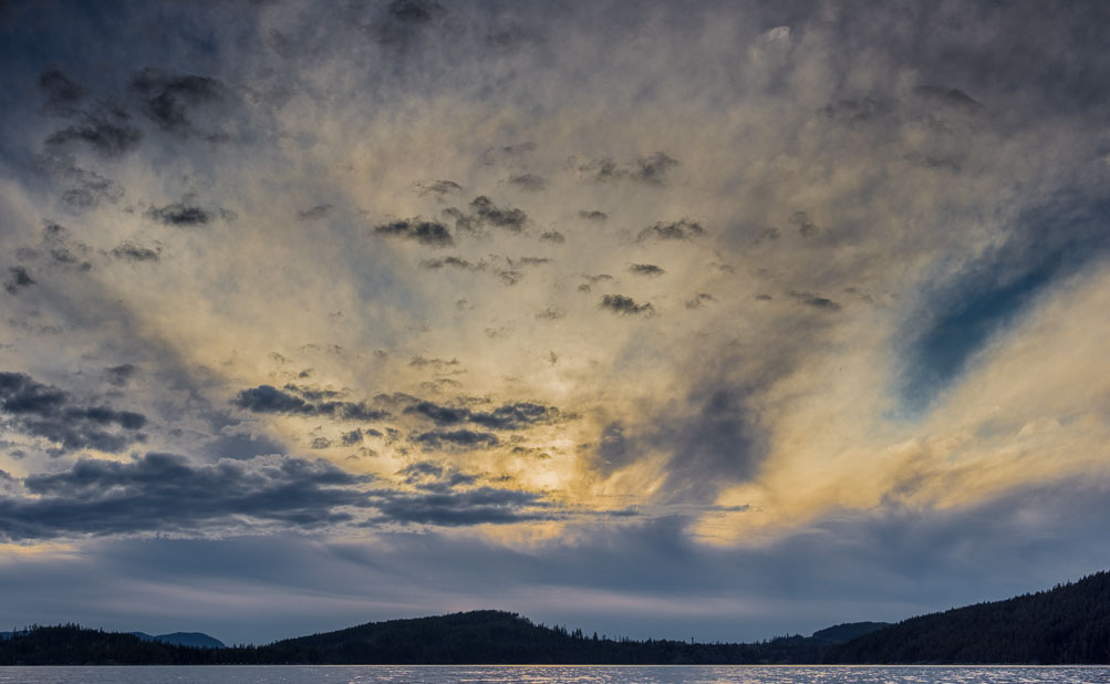 Sunset over Texada Island