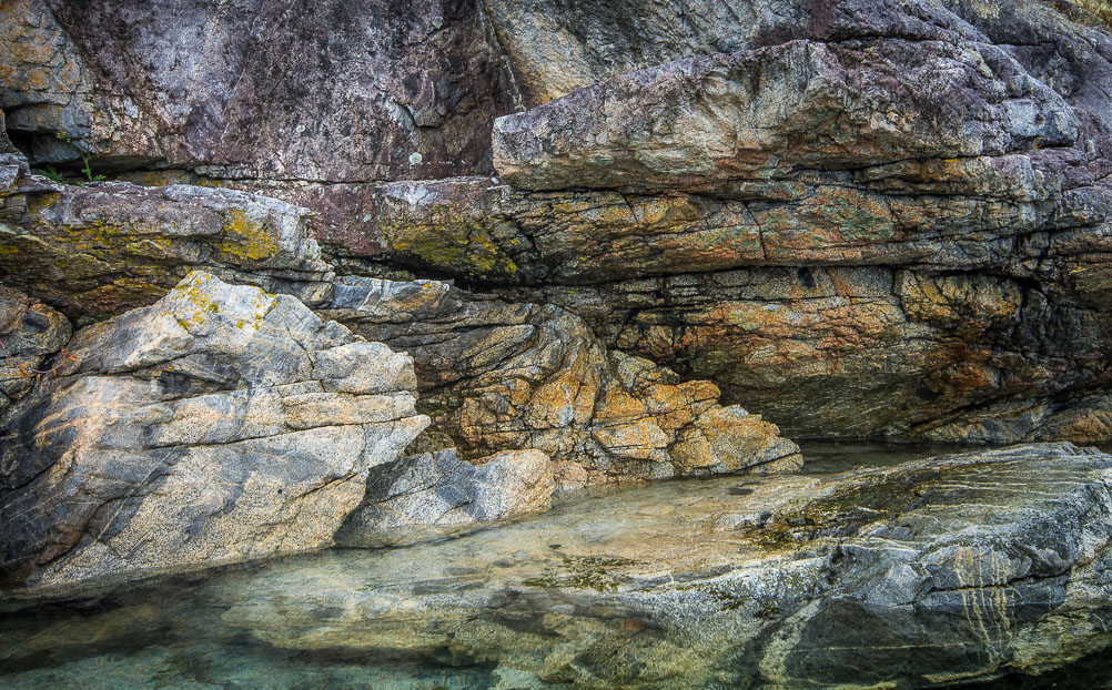 Colorful Granite on Malaspina Inlet