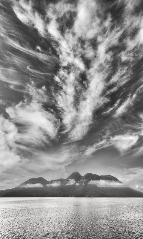 Morning Cirrus over Nelson Island, Jervis Inlet