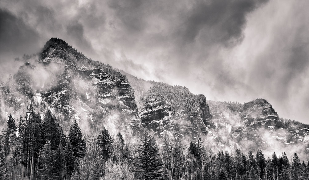 Fresh Snow, Columbia Gorge, Oregon