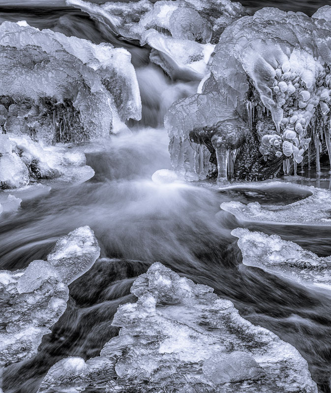 Ice Egg, Latourell Falls, Columbia Gorge, Oregon