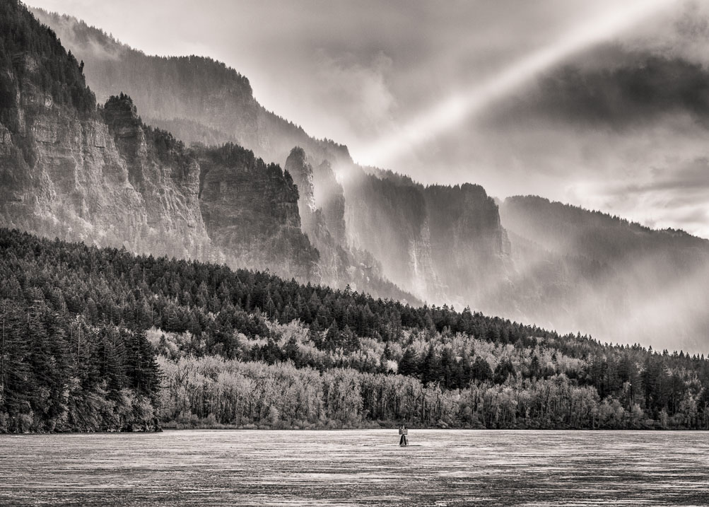 Sunbeams after Rain, Columbia Gorge, Oregon