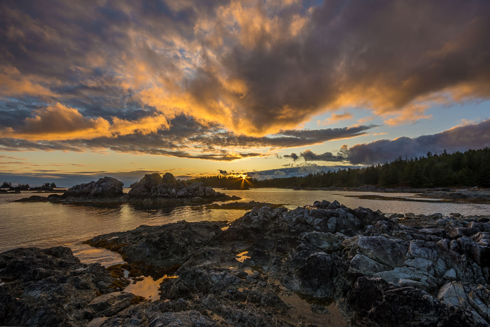 Receding tide and light